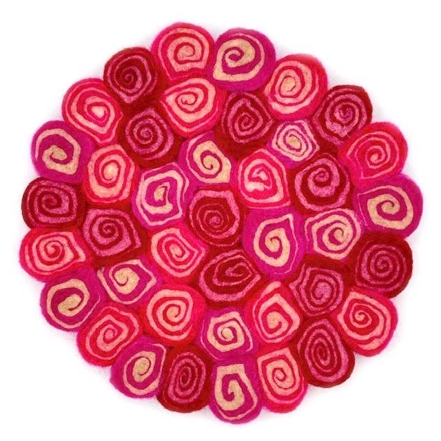 Bubblegum Felt Swirl Trivet (2024 limited design)