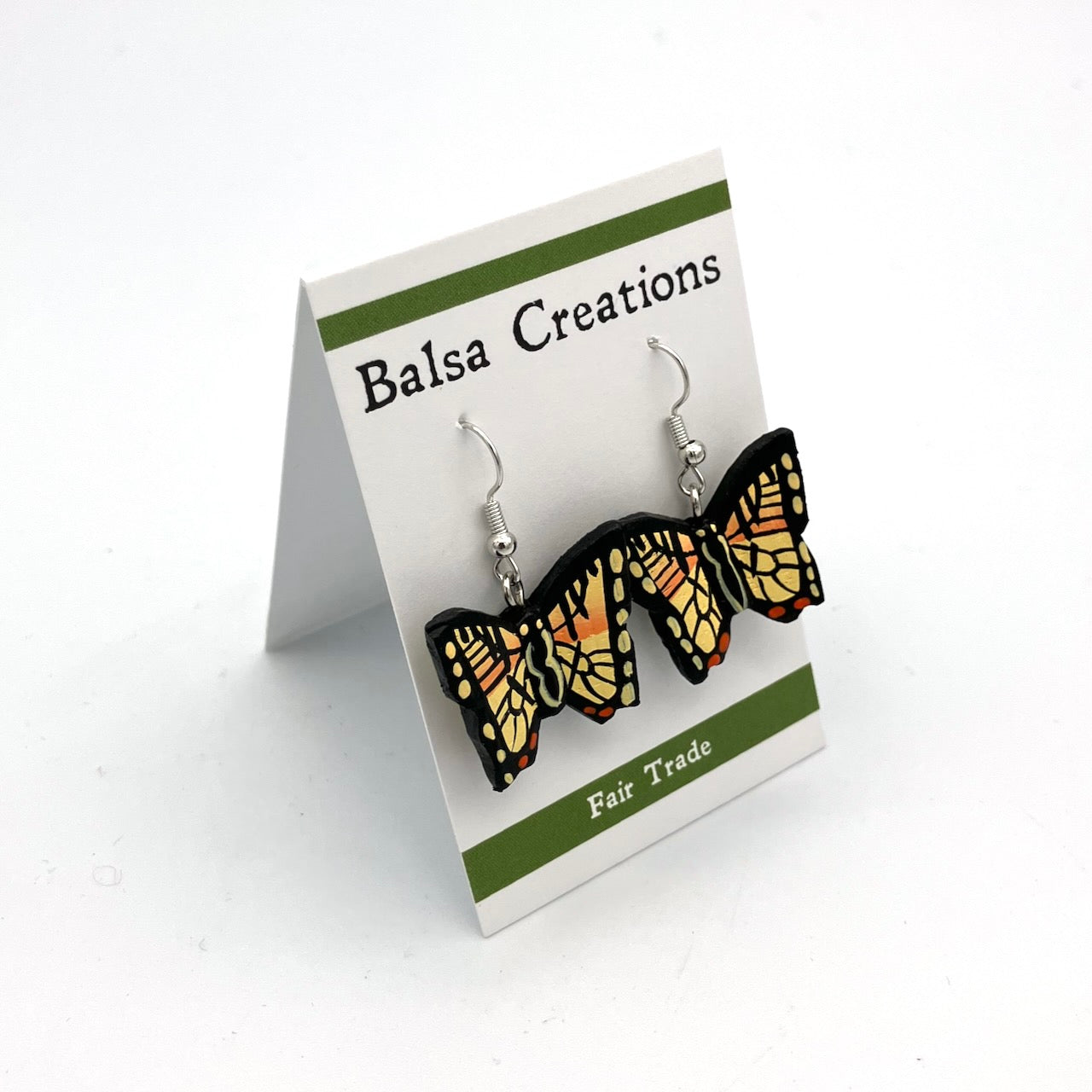 Tiger Swallowtail Balsa Earrings