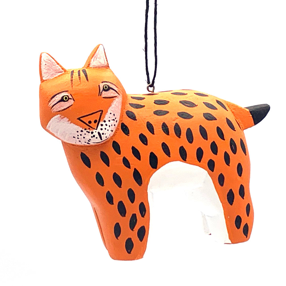 Lynx Balsa Ornament