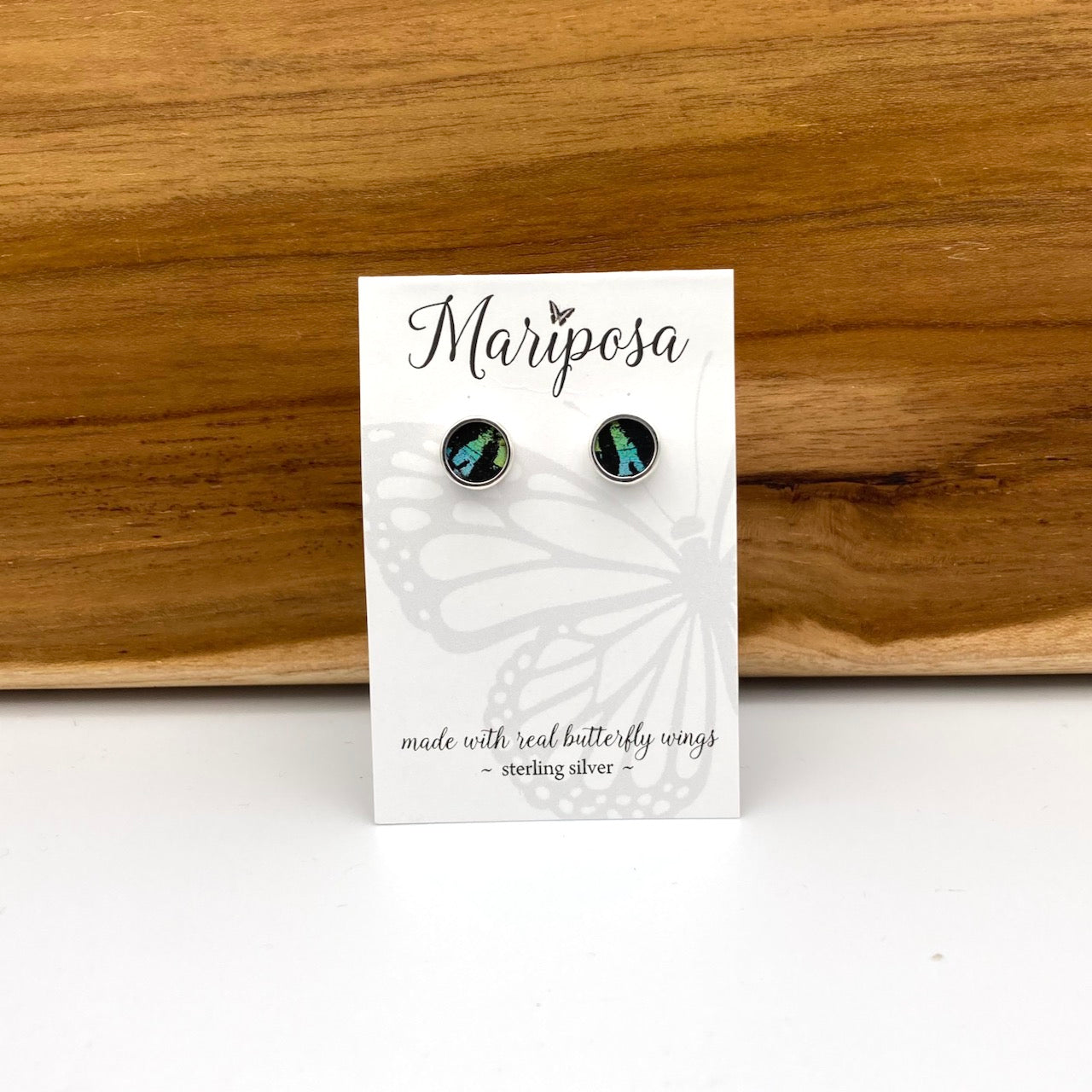 Day-Flying Moth Stud Earrings