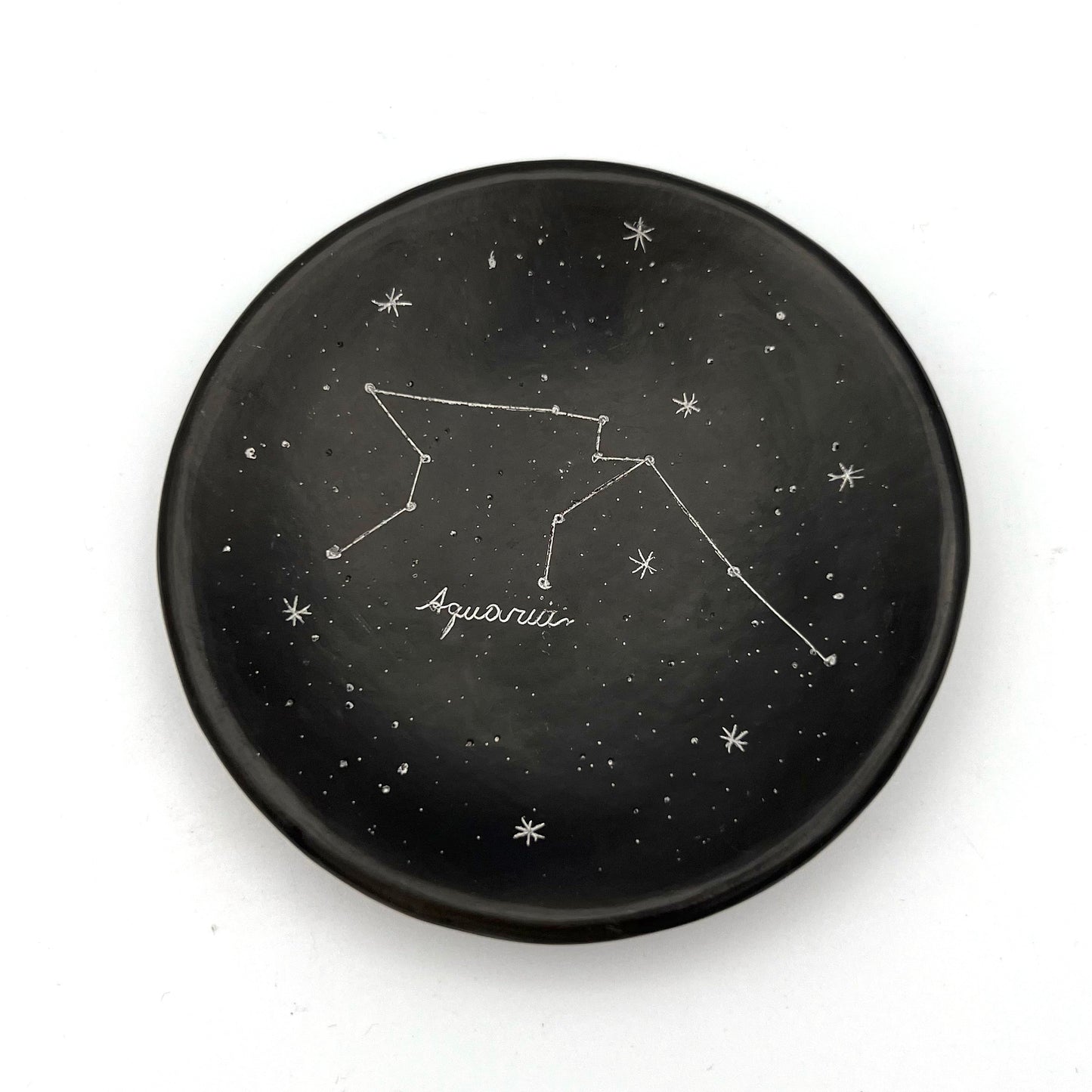 Zodiac Constellations Ceramic Ring Dish