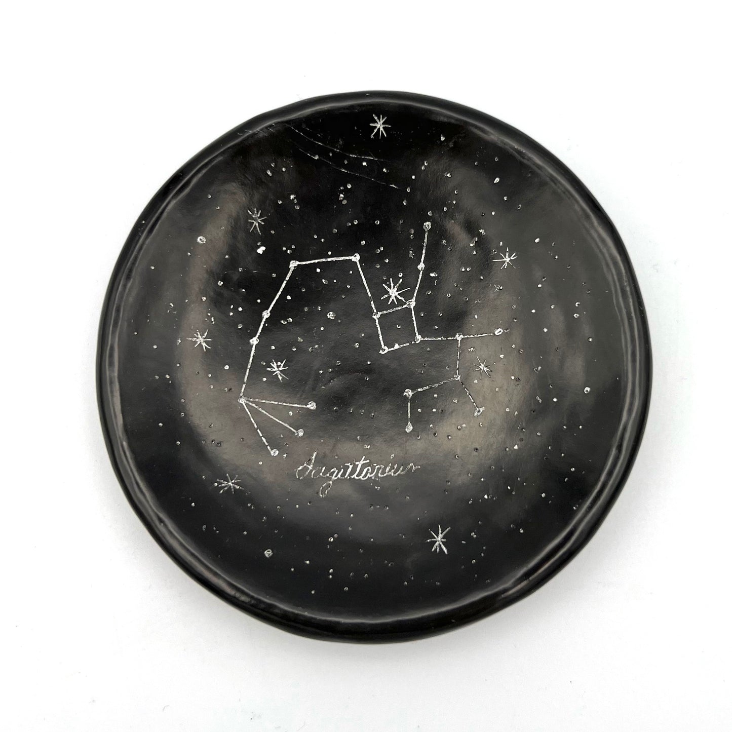 Zodiac Constellations Ceramic Ring Dish