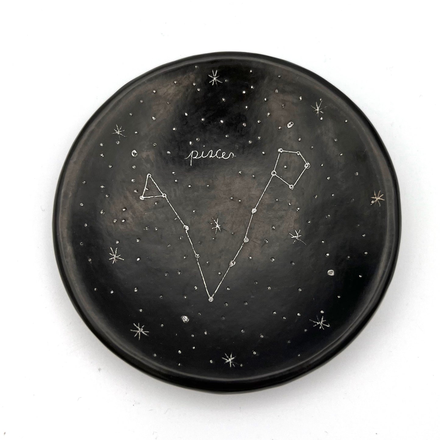 Zodiac Constellations Ceramic Ring Dish