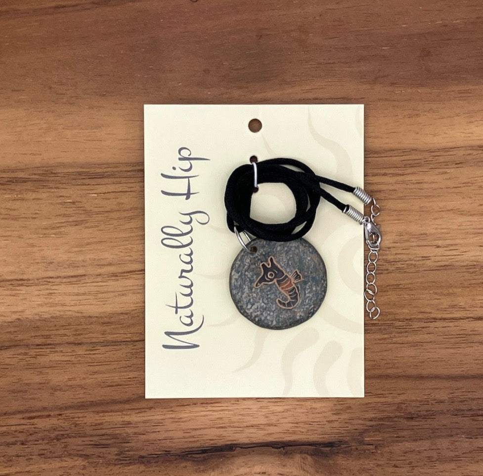 Seahorse Ceramic Necklace