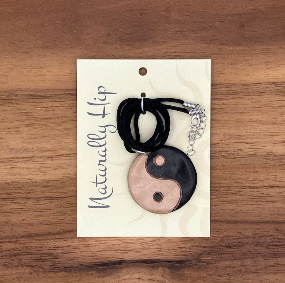 Yin Yang Ceramic Necklace
