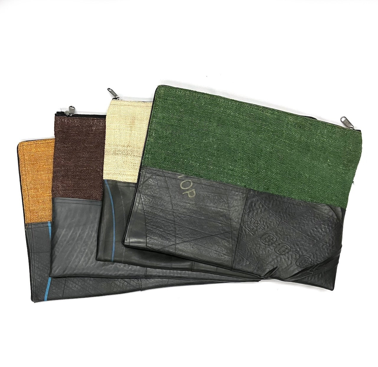 Vegan Recycled Inner Tube and Hemp 16" Laptop Computer Case