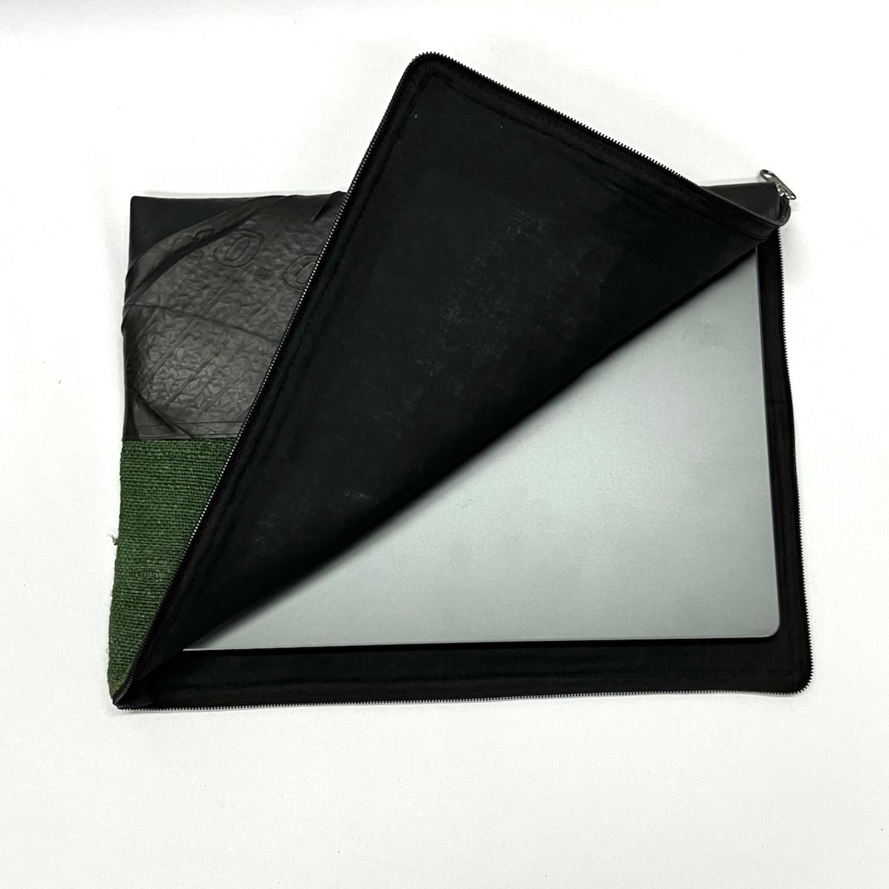 Vegan Recycled Inner Tube and Hemp 16" Laptop Computer Case