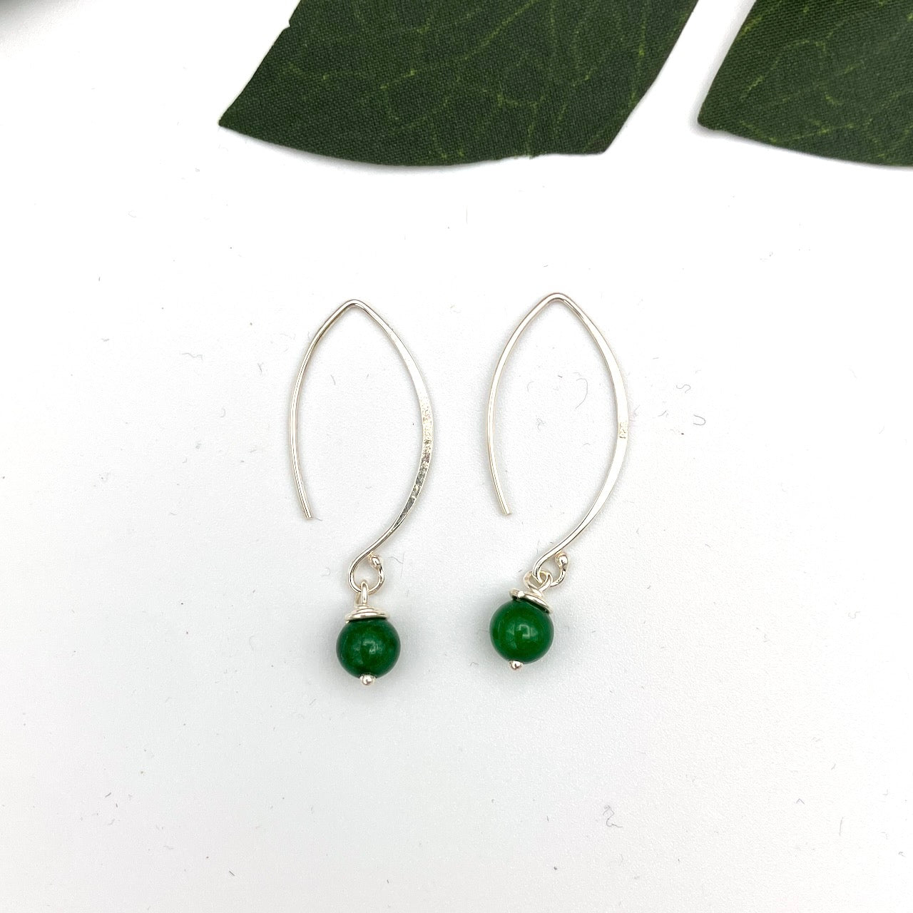 Crescent Sterling Silver Earrings