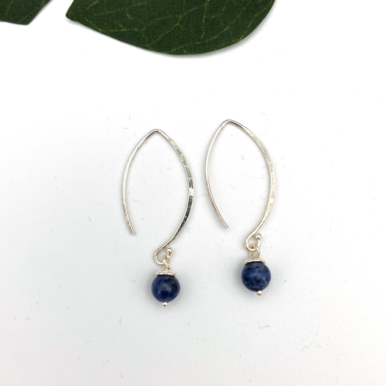 Crescent Sterling Silver Earrings