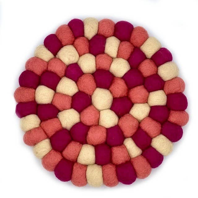 True Love Felt Ball Trivet