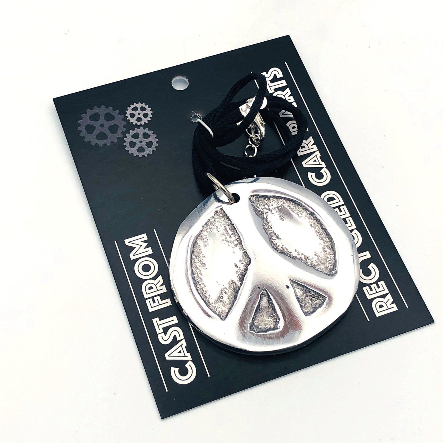 Recycled Aluminum Peace Necklace
