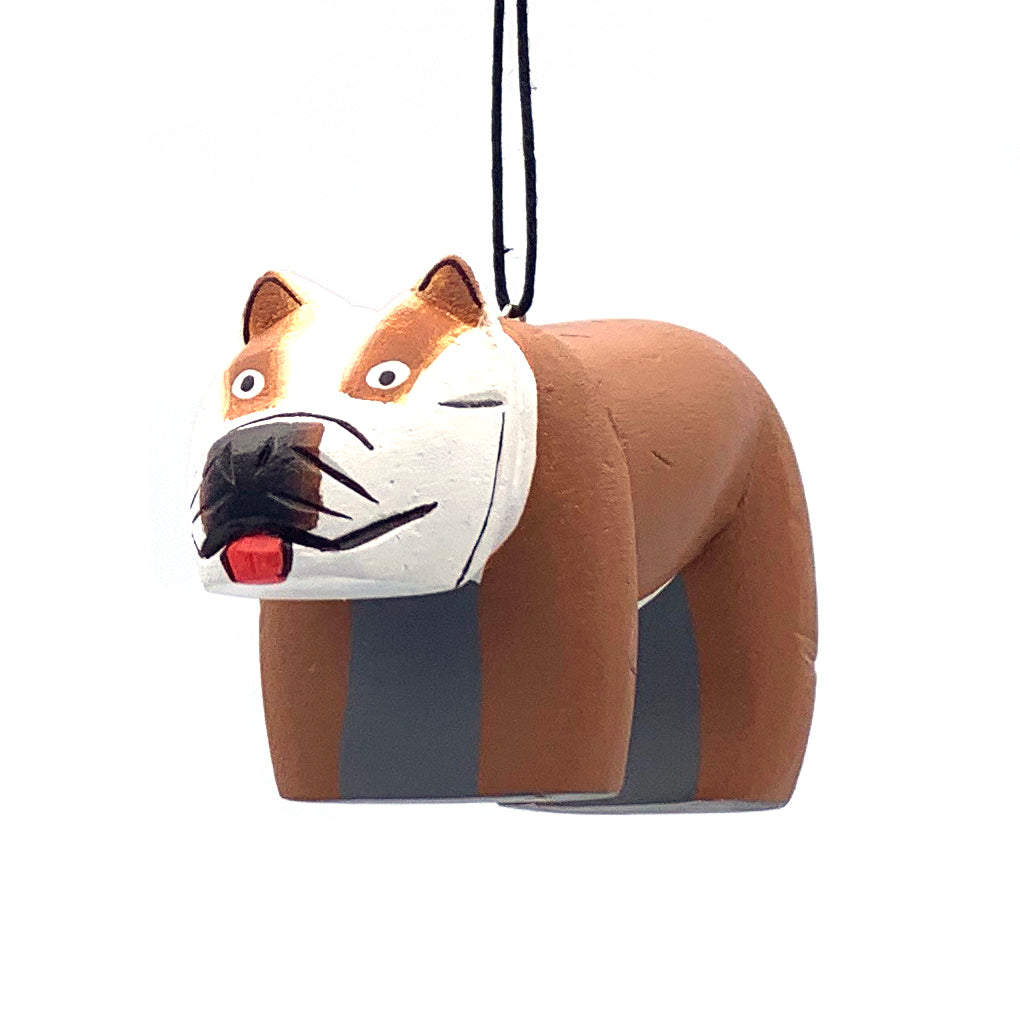 Bulldog Balsa Ornament