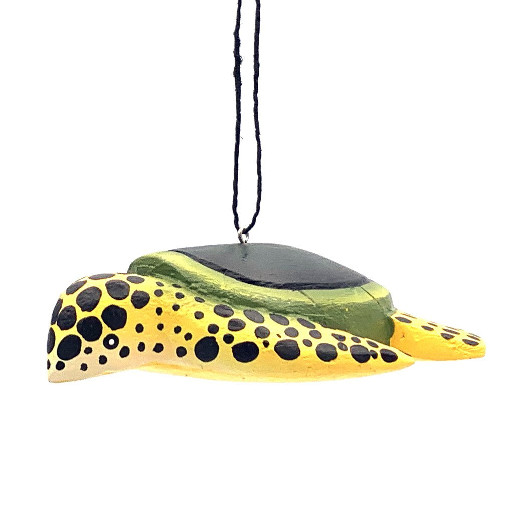 Green Sea Turtle Balsa Ornament