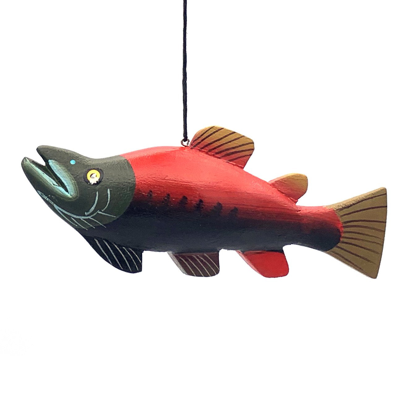 Coho Salmon Balsa Ornament
