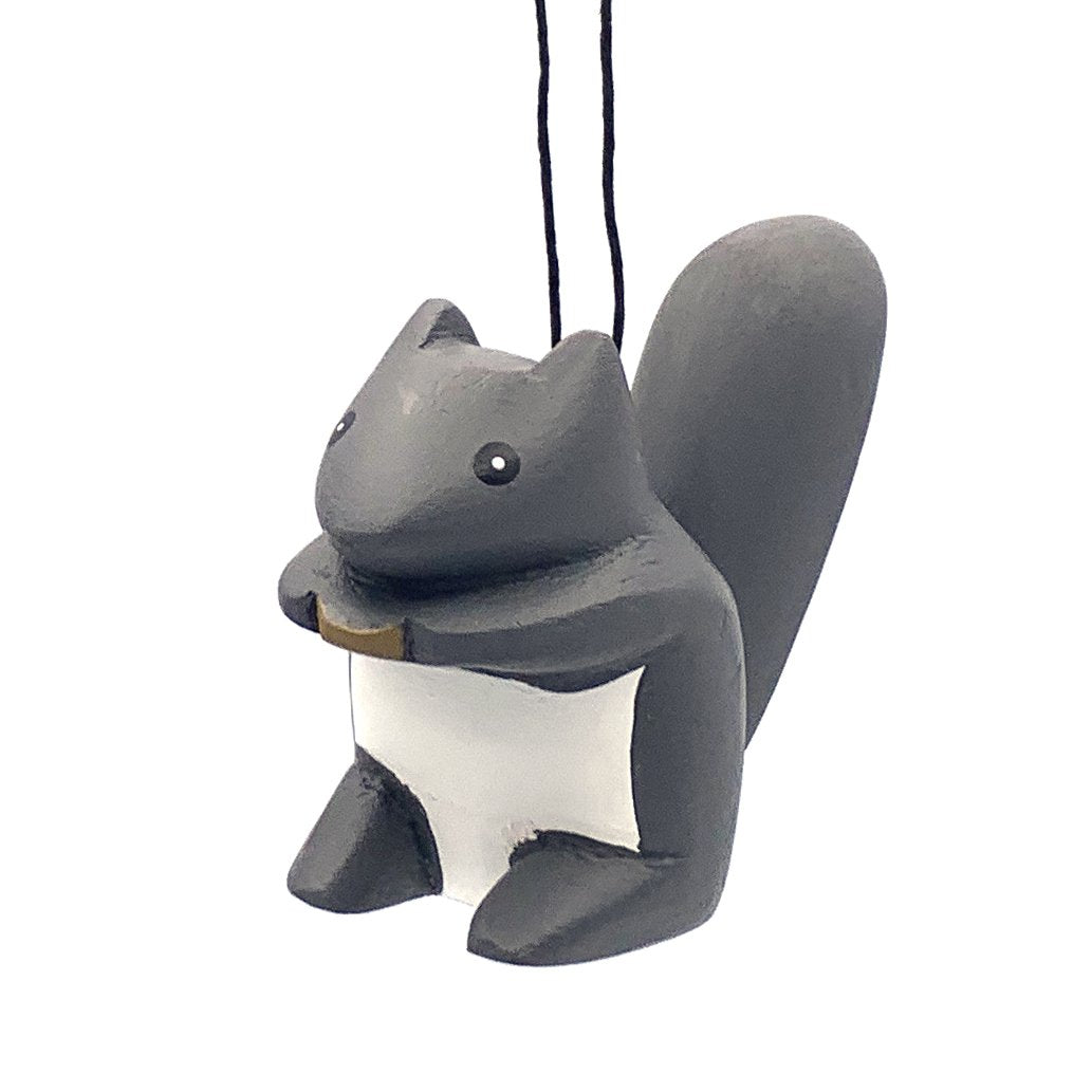 Gray Squirrel Balsa Ornament