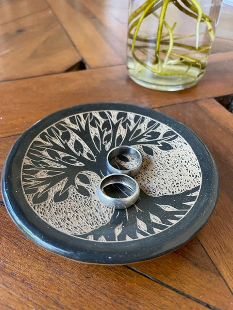 Tree of Life Ceramic Ring Dish
