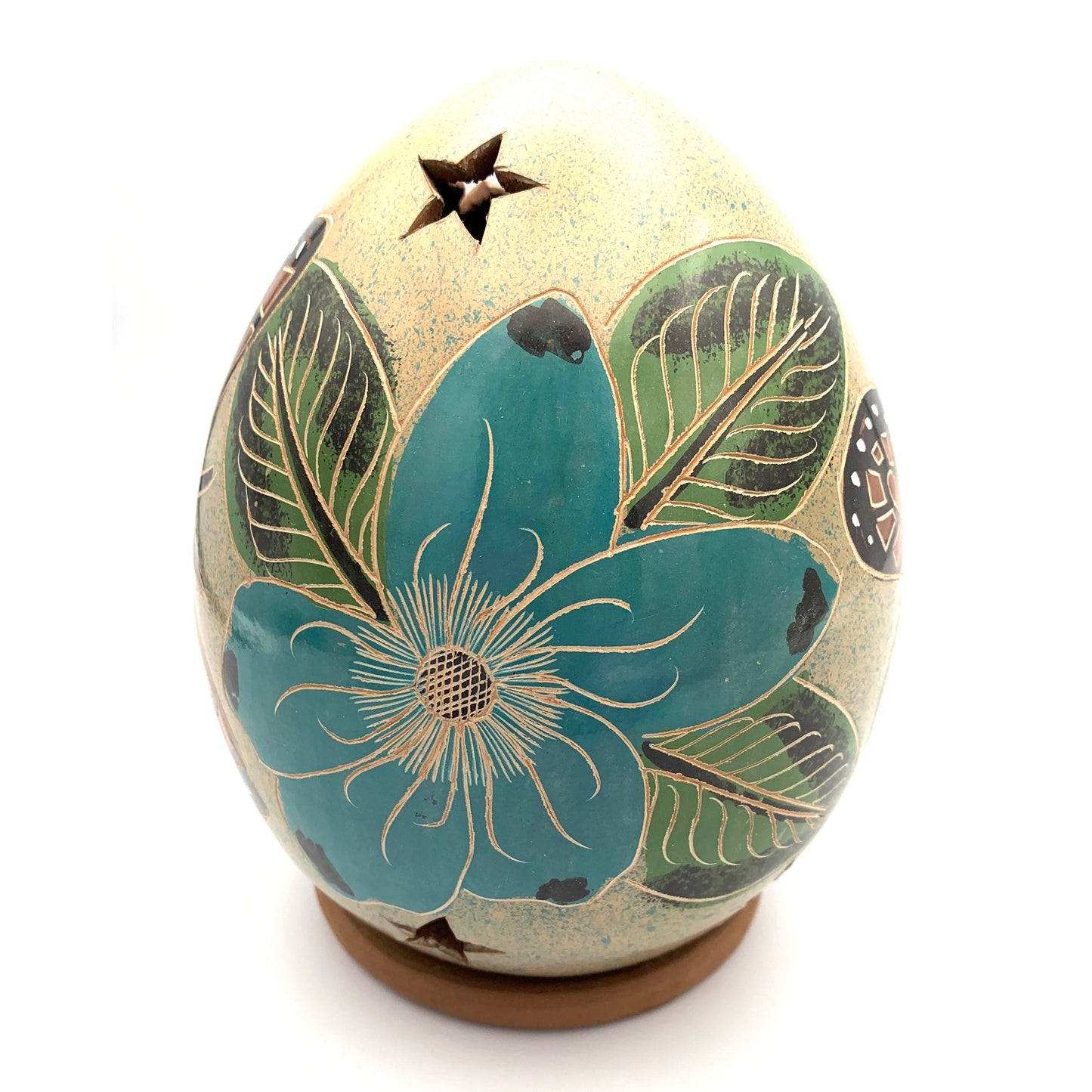 Monarch Butterfly and Flower Luminary