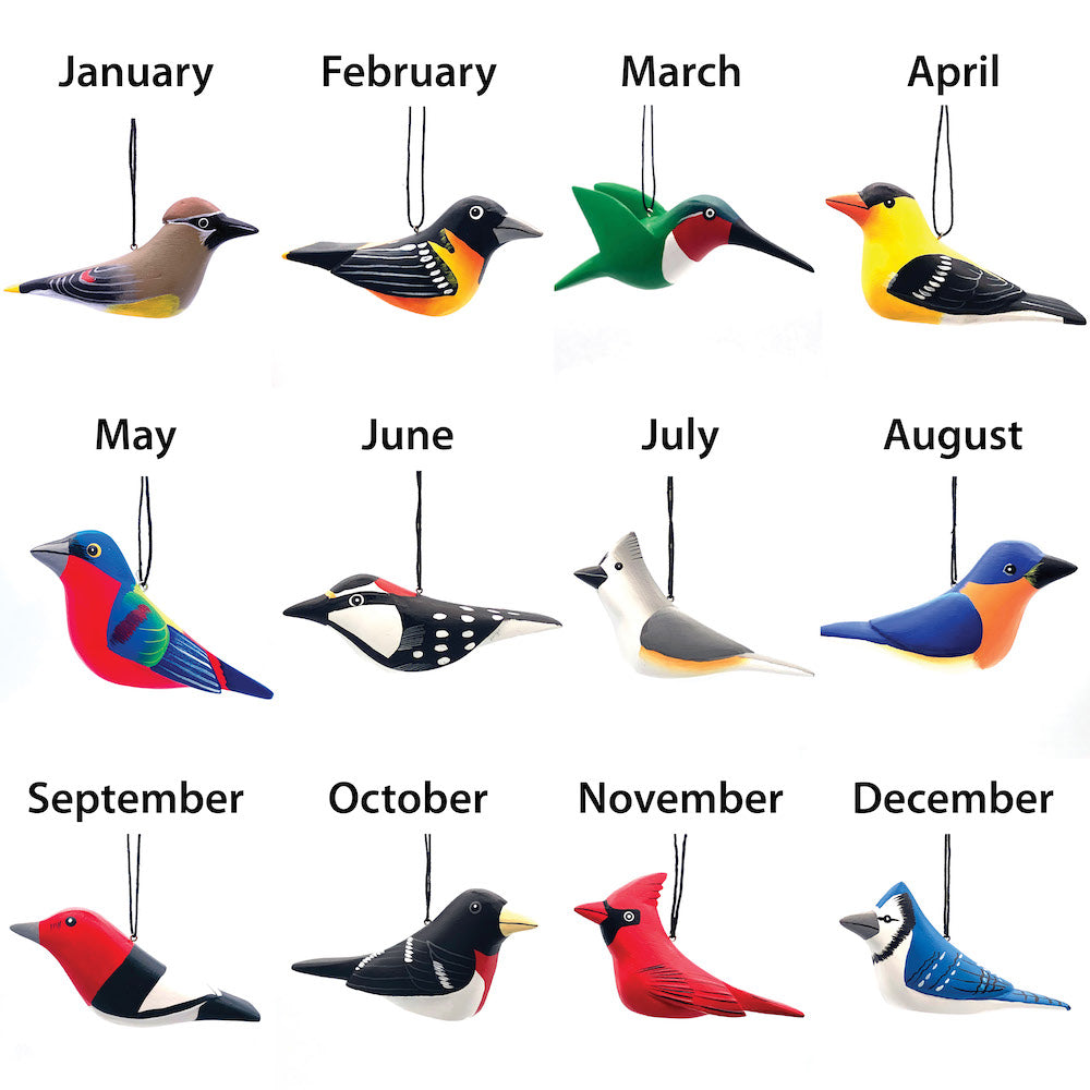 Backyard Birds Ornament Collection