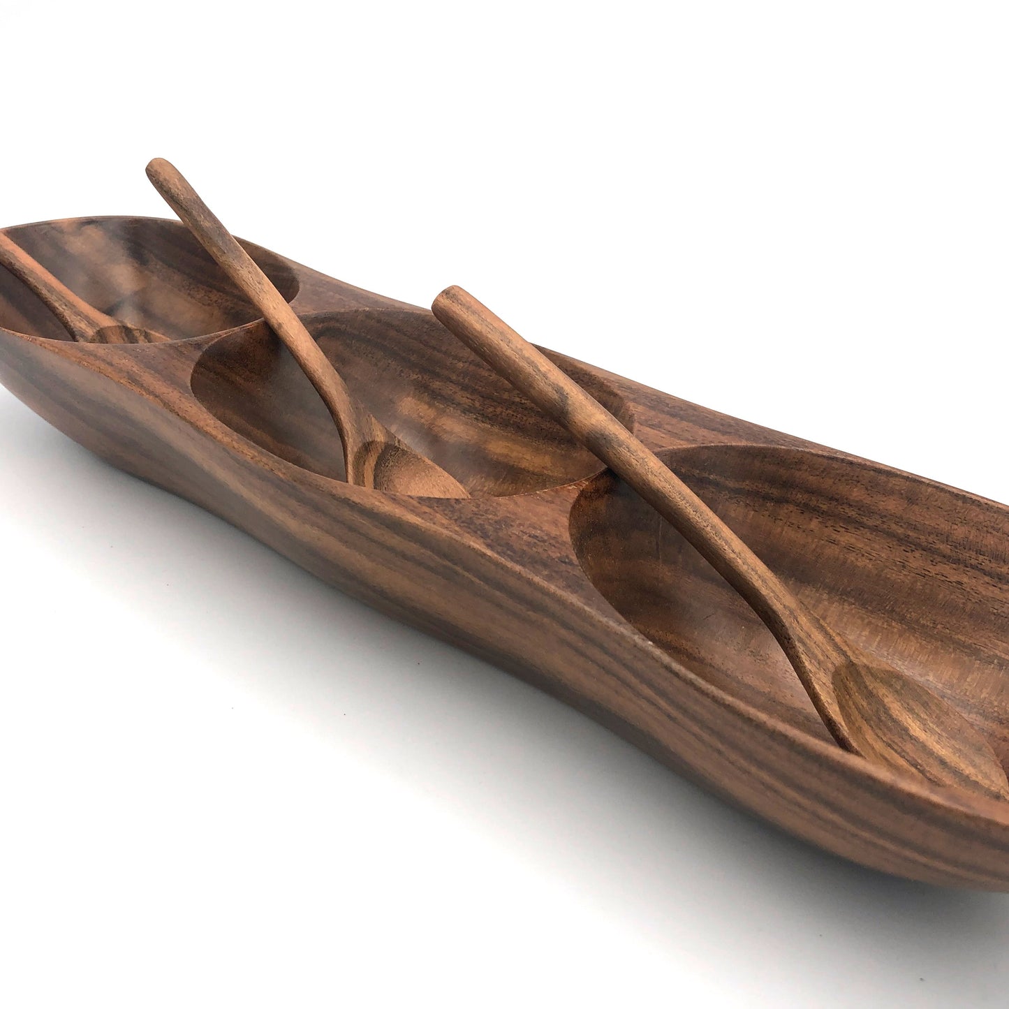 Tropical Hardwood Salsa Dish Large