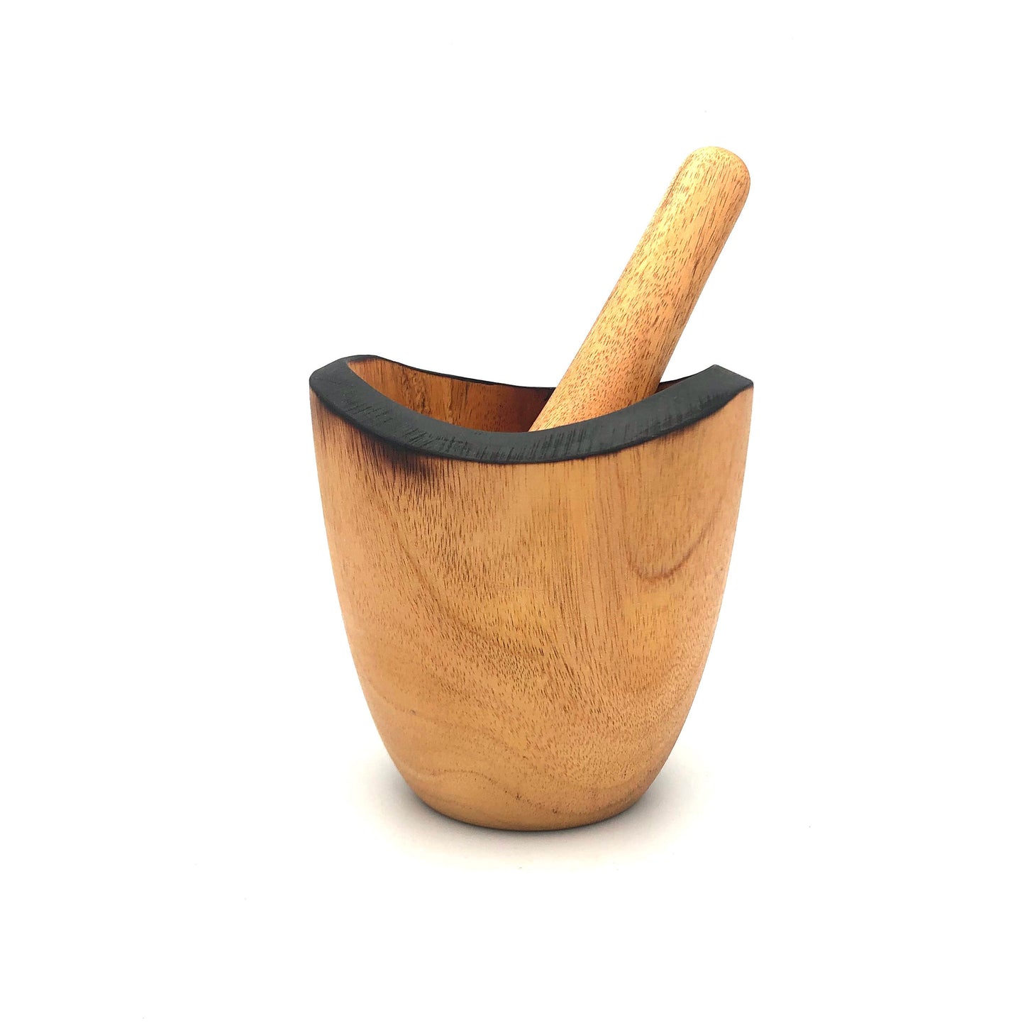Tropical Hardwood Mortar & Pestle - Rustic