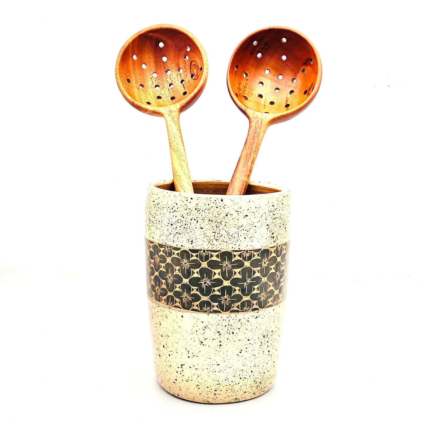 Tropical Hardwood Serving Strainer