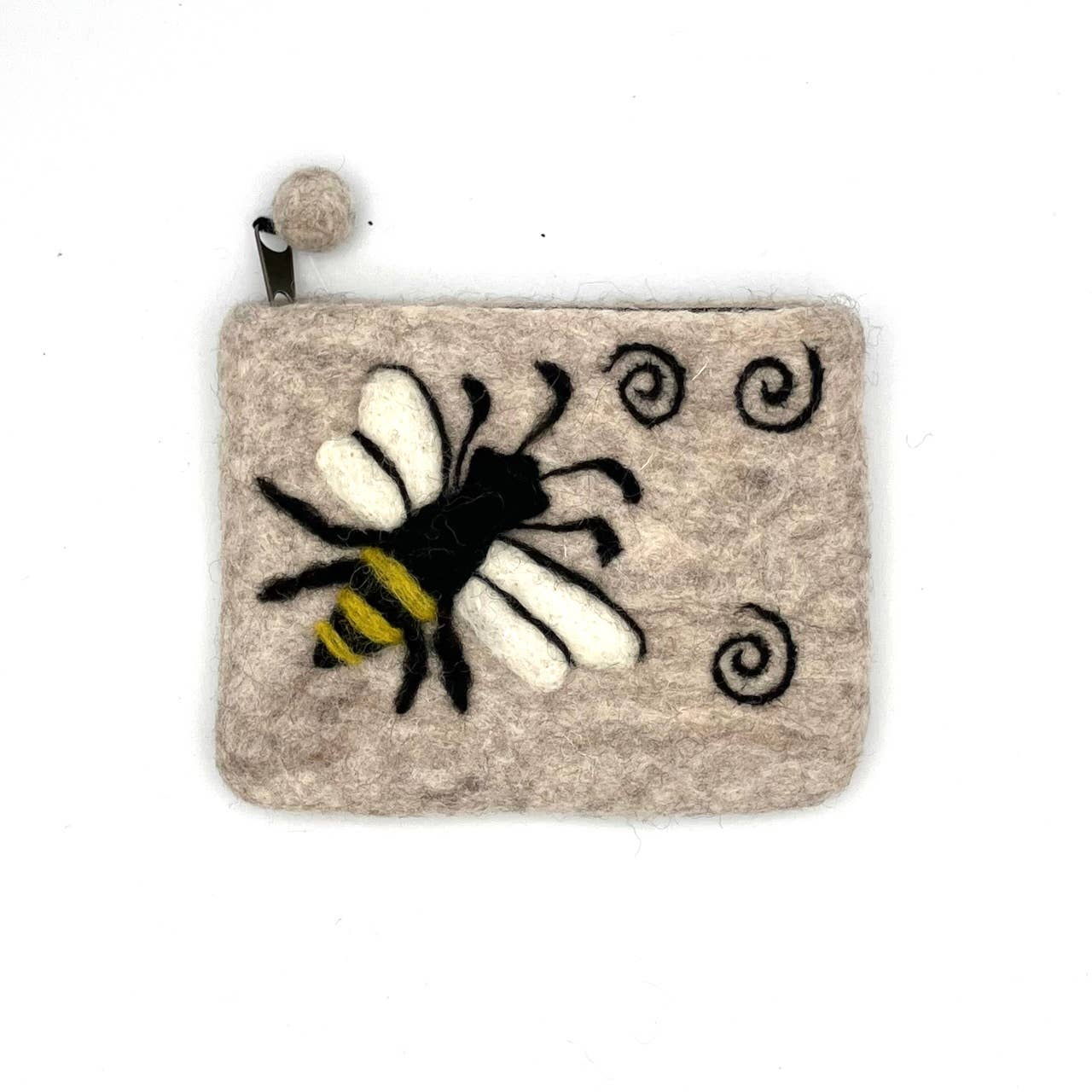 Honeybee Felt Coin Purse