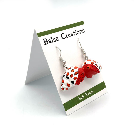 Hermit Crab Balsa Earrings