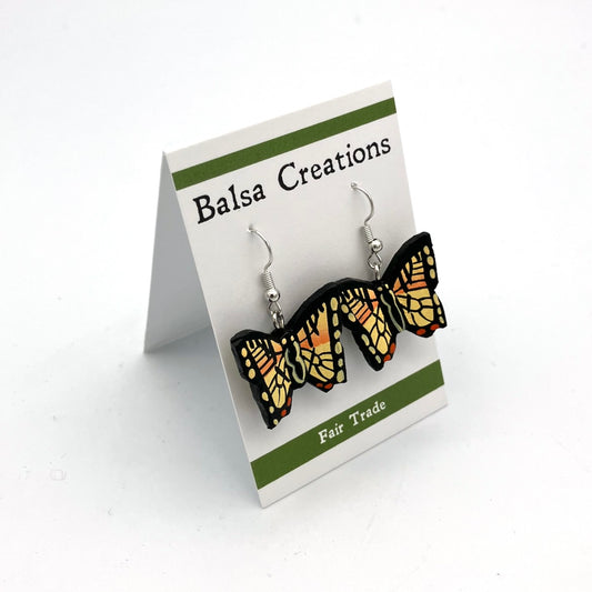 Tiger Swallowtail Balsa Earrings