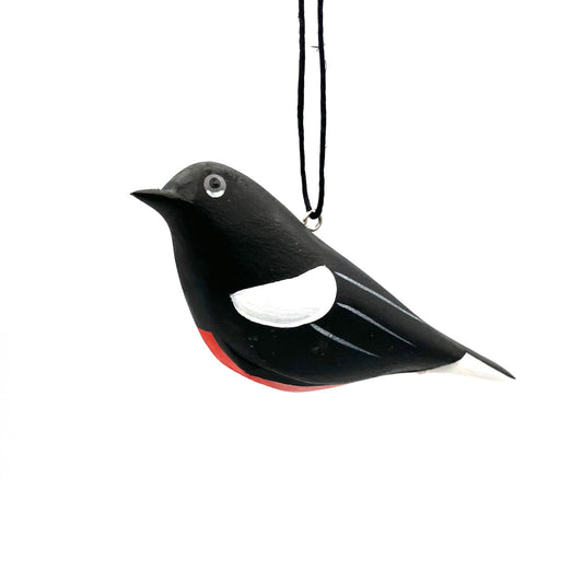 Painted Redstart Balsa Ornament