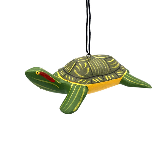 Red-eared Slider Balsa Ornament