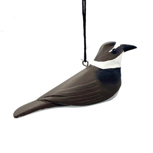 Wilson's Plover Balsa Ornament