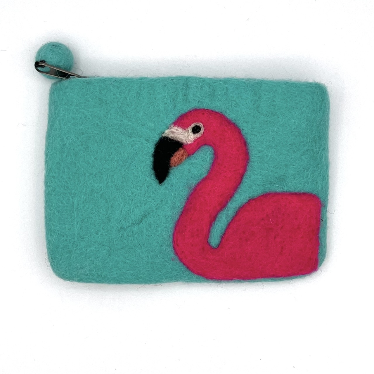 Flamingo Felt Coin Purse