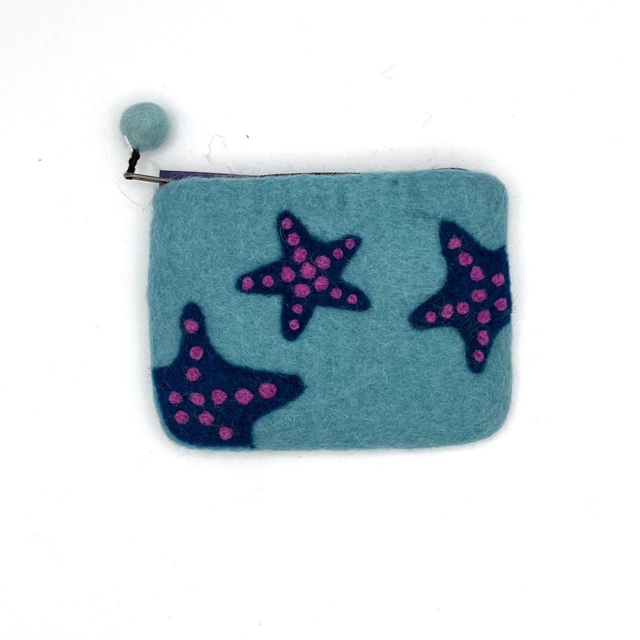 Starfish Felt Coin Purse