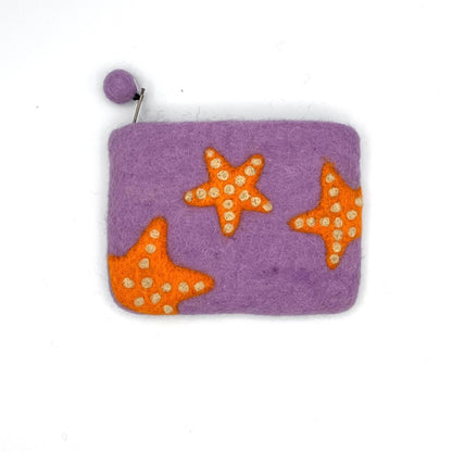 Starfish Felt Coin Purse