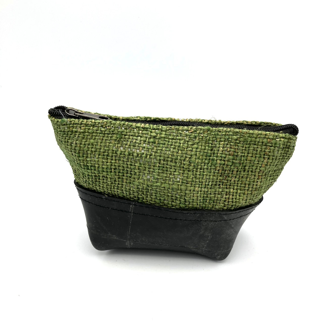 Vegan Recycled Inner Tube and Hemp Pouch
