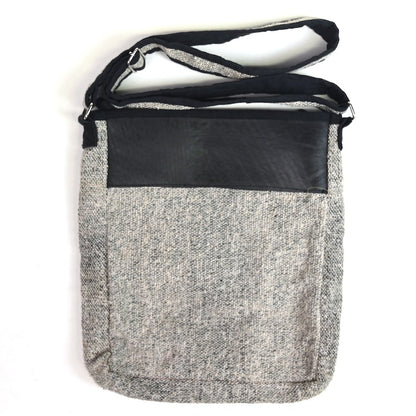Vegan Recycled Inner Tube and Hemp Urban Crossbody Bag