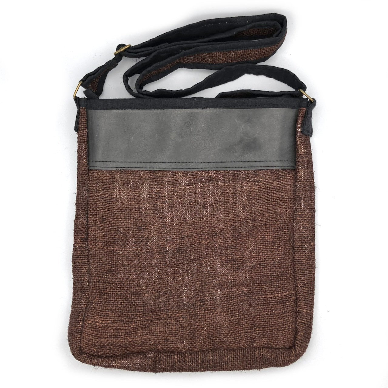Vegan Recycled Inner Tube and Hemp Urban Crossbody Bag