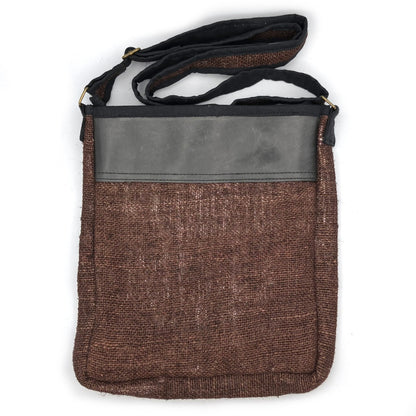 Vegan Recycled Inner Tube and Hemp Urban Crossbody Bag