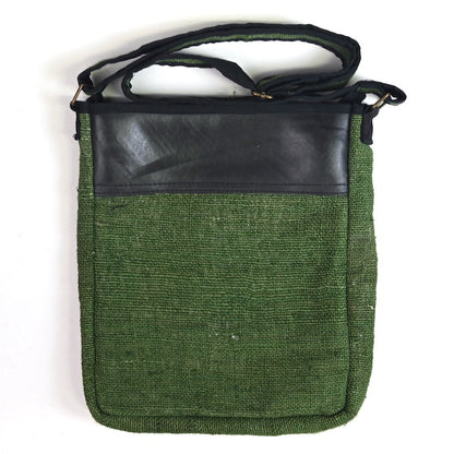 Vegan Recycled Inner Tube and Hemp Urban Crossbody Bag