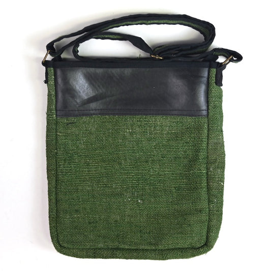 Vegan Recycled Inner Tube and Hemp Urban Crossbody Bag