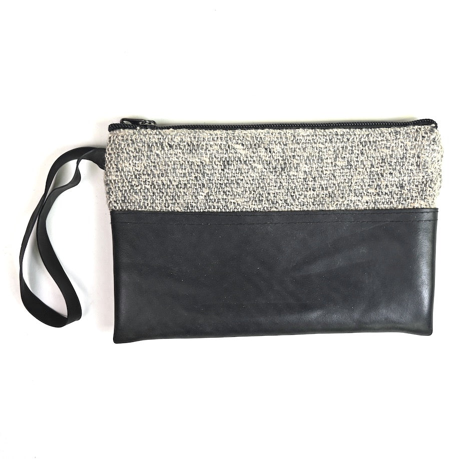 Vegan Recycled Inner Tube and Hemp Wristlet
