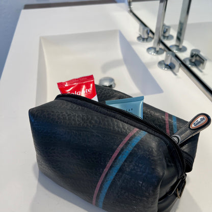 Vegan Recycled Inner Tube Dopp Kit/Toiletry Bag