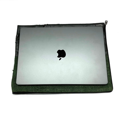Vegan Recycled Inner Tube and Hemp 16" Laptop Computer Case