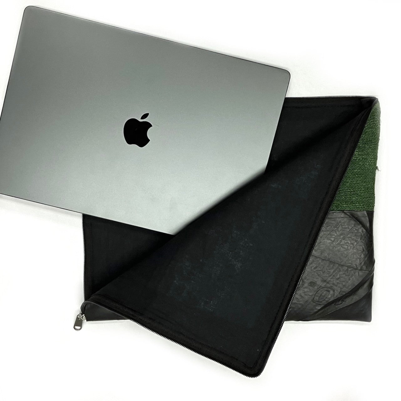Vegan Recycled Inner Tube and Hemp 16" Laptop Computer Case