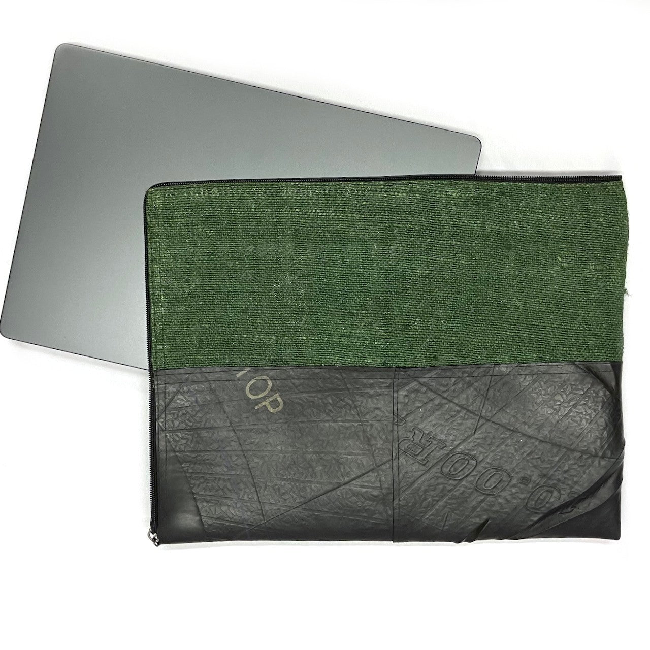 Vegan Recycled Inner Tube and Hemp 16" Laptop Computer Case