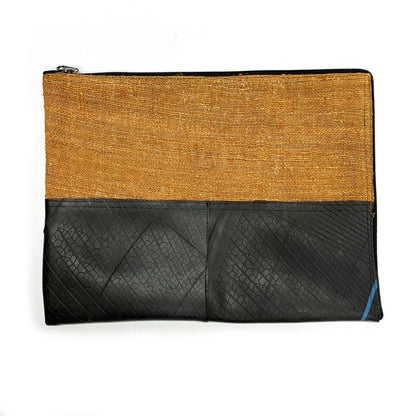 Vegan Recycled Inner Tube and Hemp 16" Laptop Computer Case