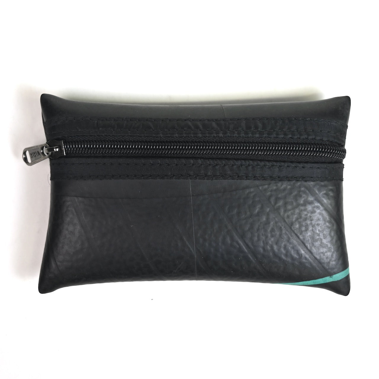 Vegan Recycled Inner Tube Zippered Pouch