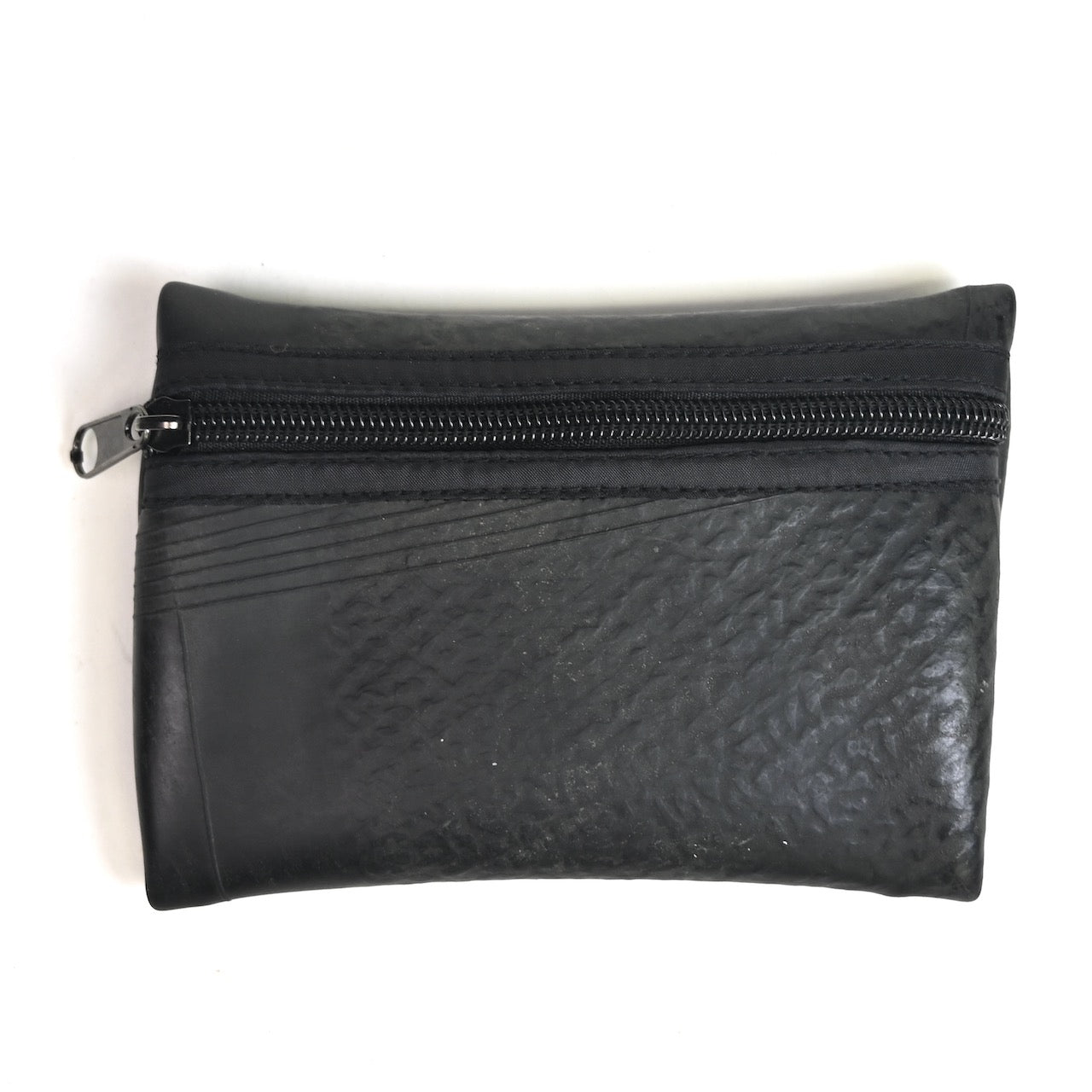 Vegan Recycled Inner Tube Zippered Pouch