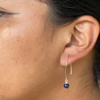 Crescent Sterling Silver Earrings