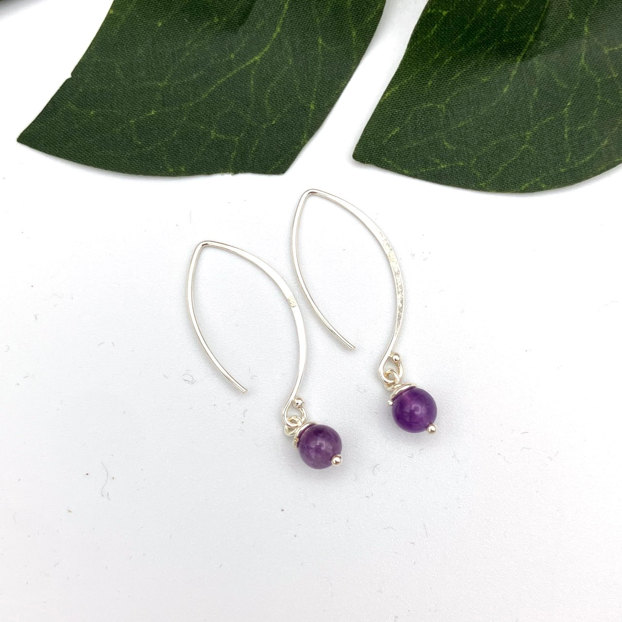 Crescent Sterling Silver Earrings